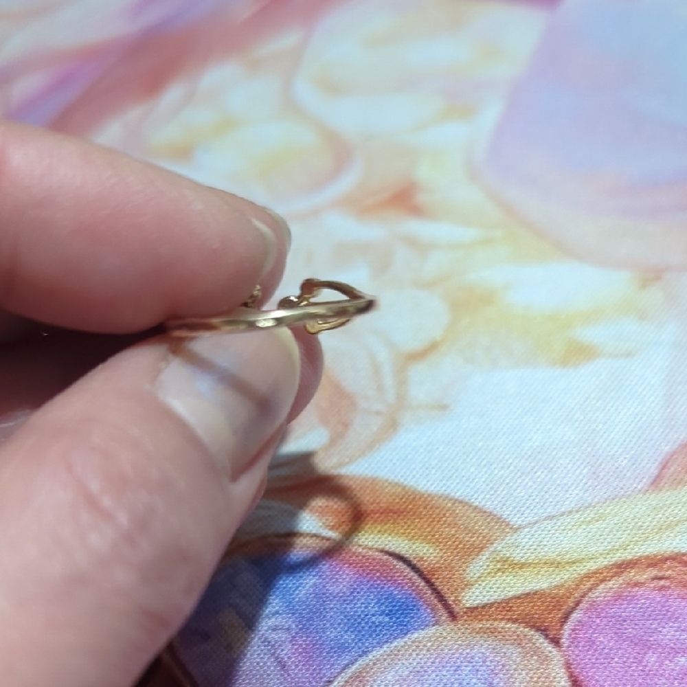 6/$15 Elegant Gold-Tone Toe Ring w/ Rhinestone Accents | Adjustable - Picture 6 of 10
